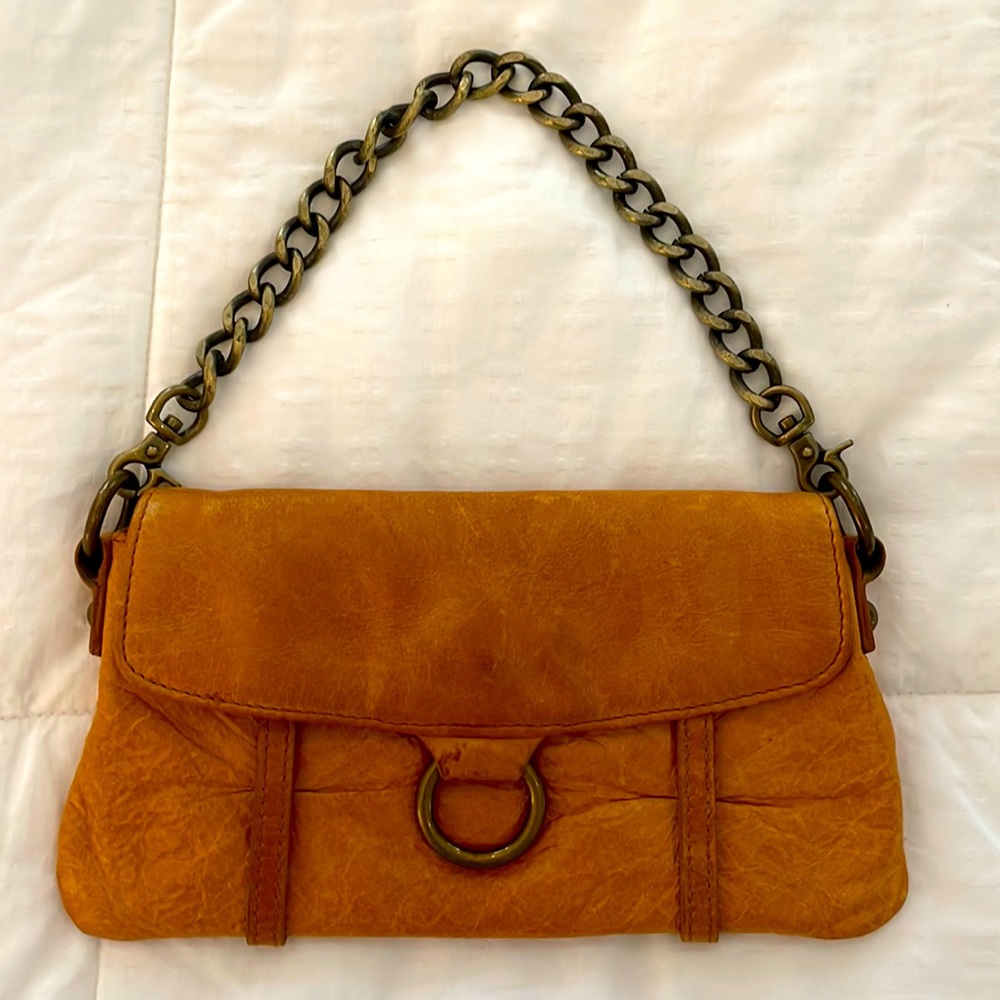 Hobo international glazed distressed leather wallet purse